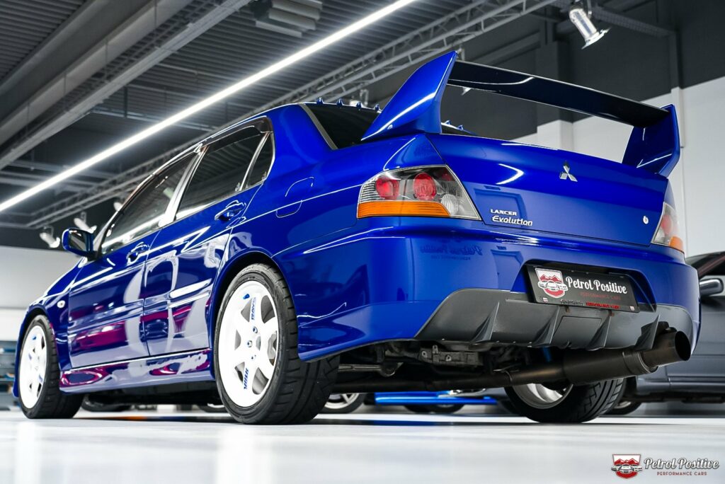 JDM Mitsubishi EVO 9 GSR Electric Blue Petrol Positive Performance